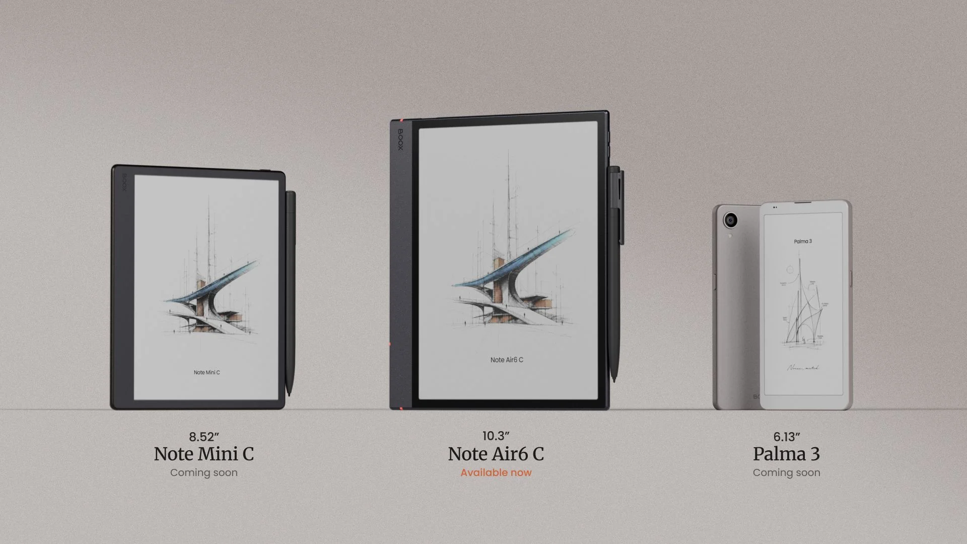 Boox Expands E-Paper Offerings with Three New Tablets for Fall Reading