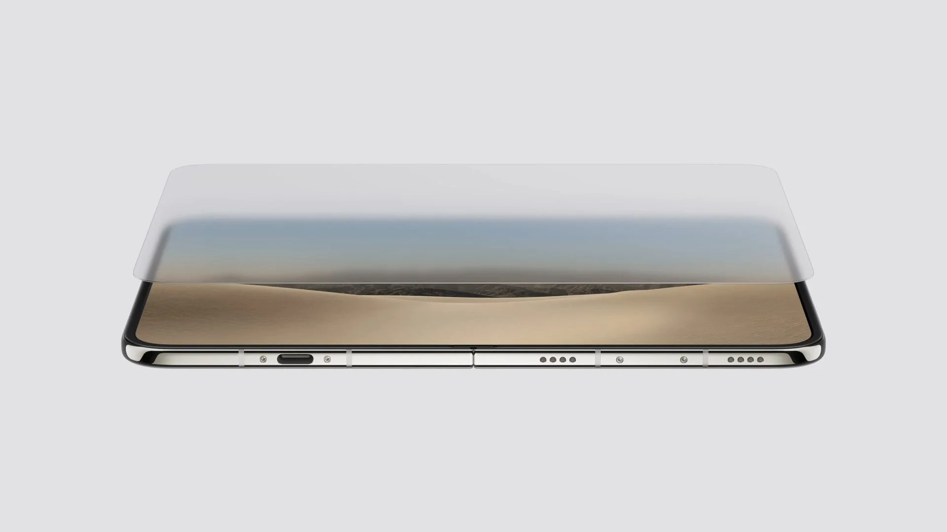 iPhone Duo's anti-reflective inner display